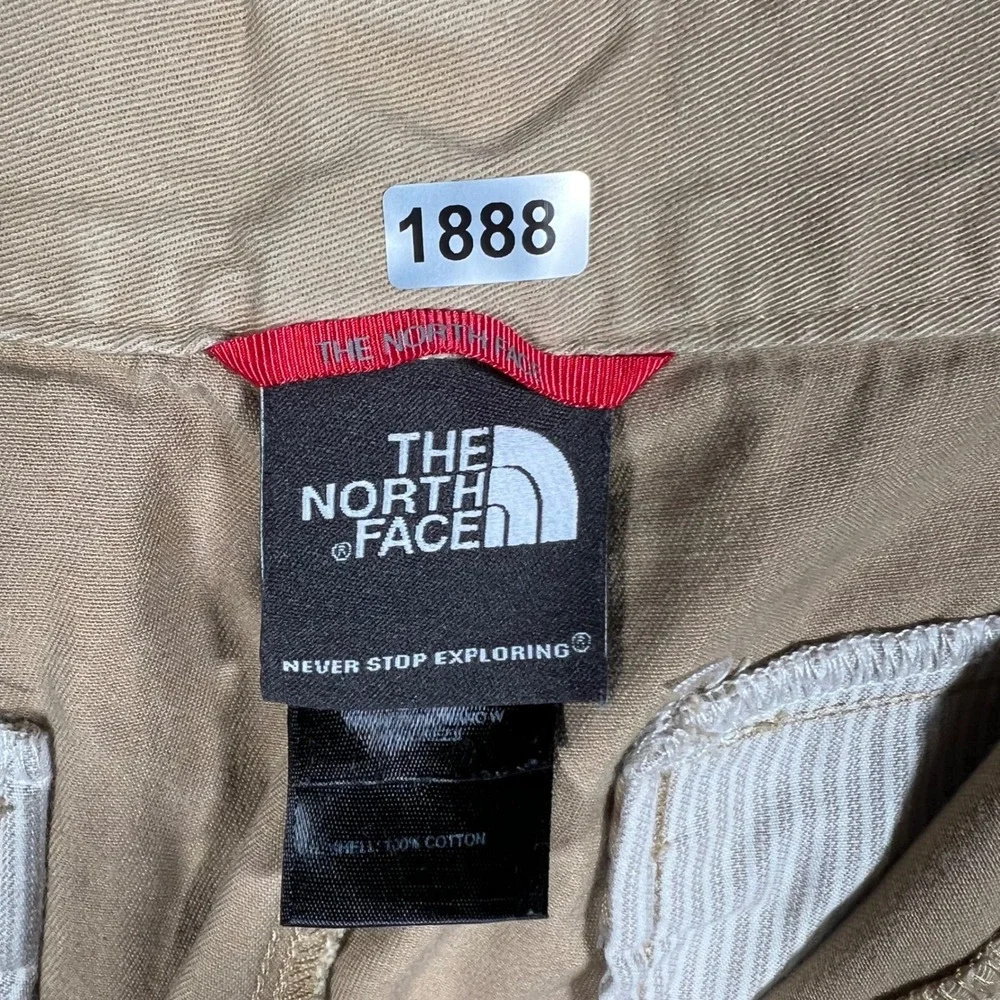 The North Face Mens Chino Shorts Tan Khaki‎ Cotton Twill Size 34 outdoor
